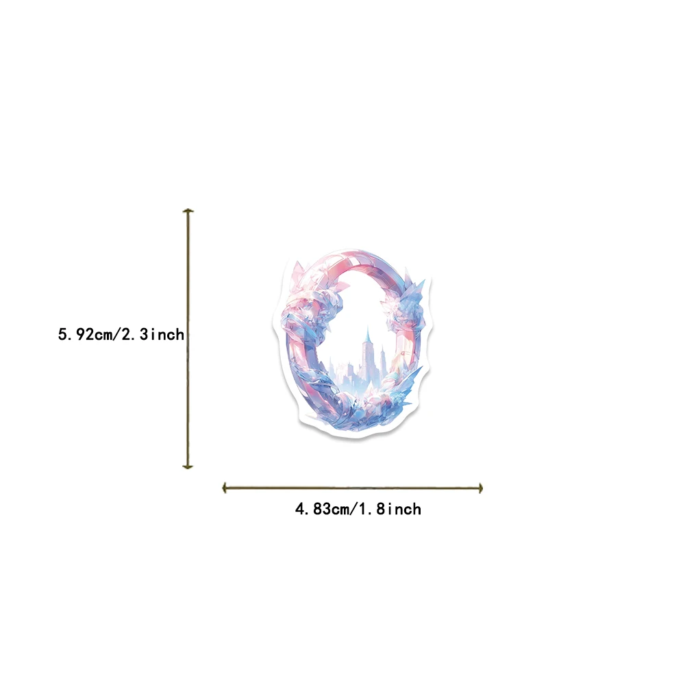 50PCS Ice and Snow World Sticker Personalized Creative Sticker Laptop Computer Motorcycle Phone Guitar Waterproof Sticker Toy