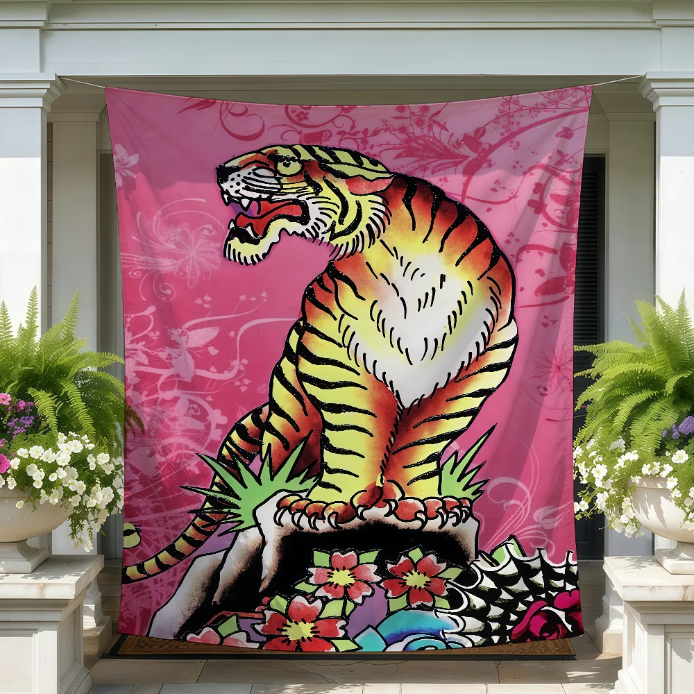 Fashion E-Ed Hardy Flag For Living Room Home Dorm Decor Wall Outdoor Camping Party Banner Gifts
