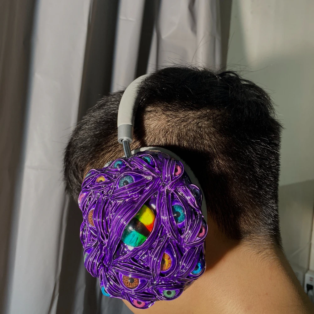 

Чехол для AirPods Max, чехол для наушников Eye of Cthulhu, чехол для наушников на заказ, чехол для телефона с глазным яблоком, аксессуары для AirPods Max, реплика