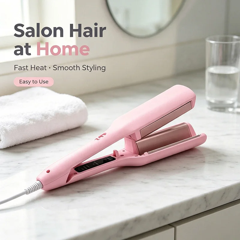 The fashionable design household curling iron can meet various styling needs. With simple operation, it can create natural curls