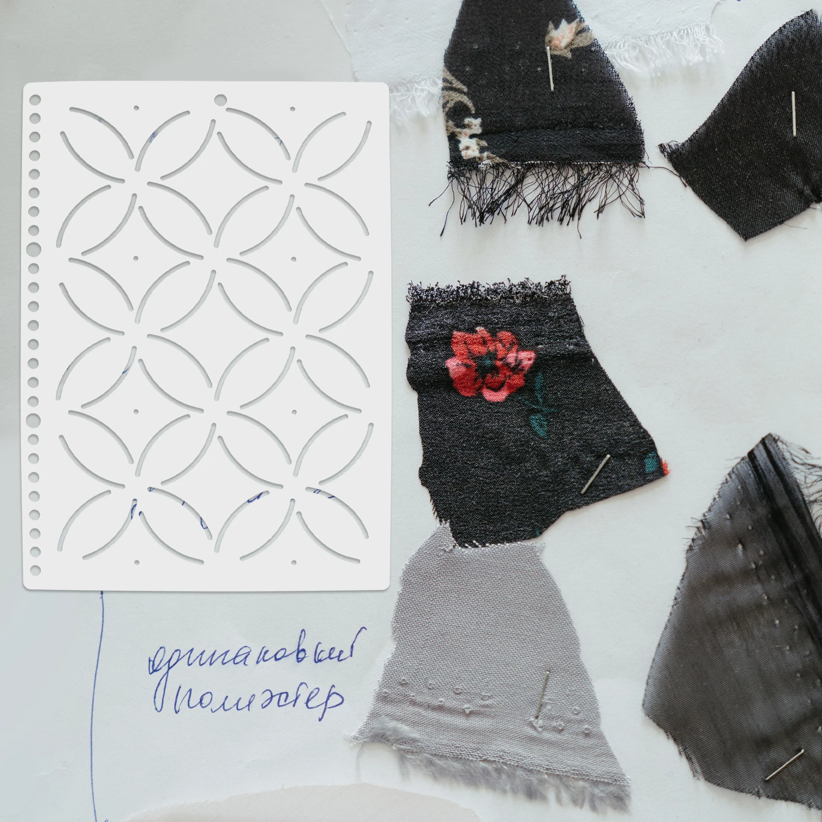 

DIY Quilting Template Sewing Ruler Premium PP Material Smooth Surface Suitable for Embroidery Sewing Cutting Clothing Patchwork