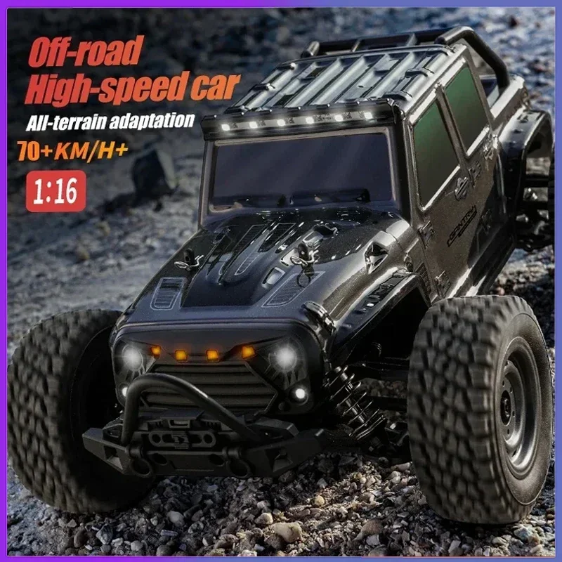 16103PRO 1:16 4WD RC Car with LED 2.4G Remote Control Cars 70KM/H High Speed Drift Monster Truck for Kids VS WLtoys 144001 Toys