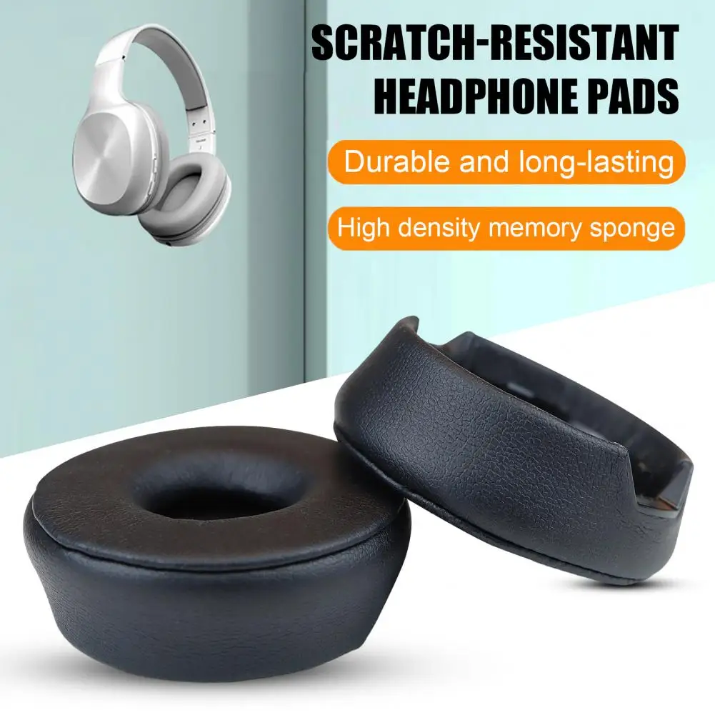 

2Pcs Headphone Covers Ear Pads Replacement Parts Breathable Elastic Thickened Sponge Earmuff Cushions for Jabra Engage 55