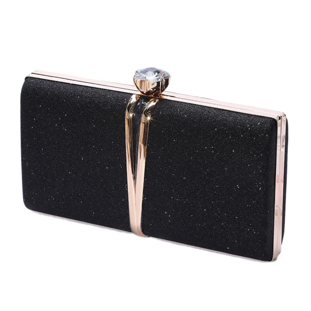 

Casual Sequin Evening Banquet Bag Large Capacity Glitter Box Handbag Single Shoulder Phone Pouch Ladies Clutch Bag Party