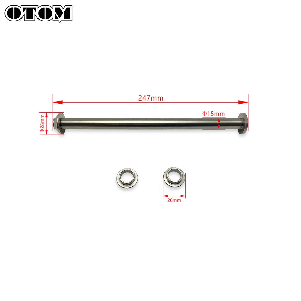 For Ultra Bee Motocross Swing ARM Axle With Nut Bushings SURRON Electric Bike Part Swingarm Pivot Bolt Shaft