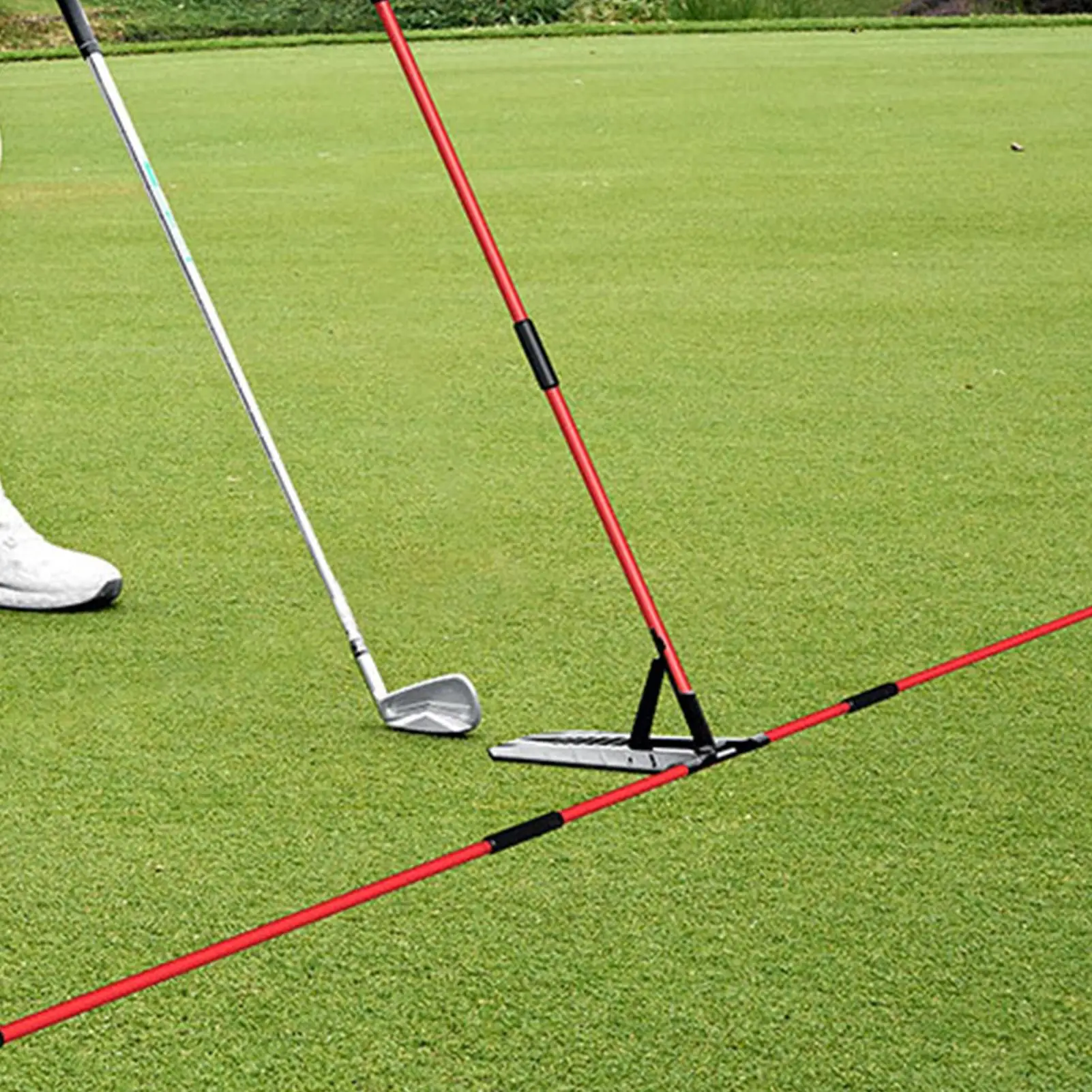 Bastone per Allineamento Golf, Supporto per Bastone da Golf, Piastra per Allenamento Swing, Correttore di Angolo e Postura per Swing, Ausilio per la Correzione delle Posture