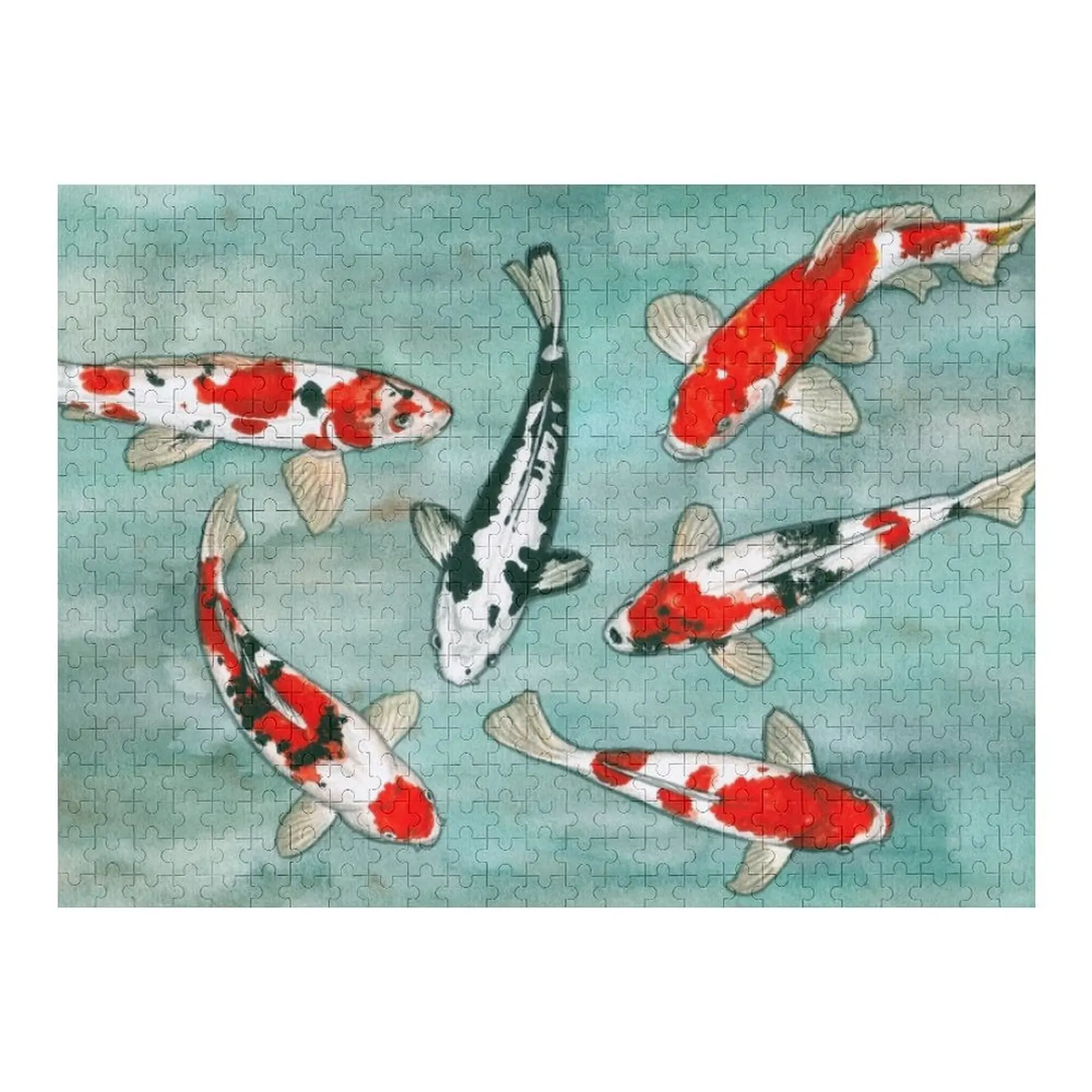 

Le ballet des carpes koi Jigsaw Puzzle Animal Customized Kids Gift Game Children Woods For Adults Puzzle