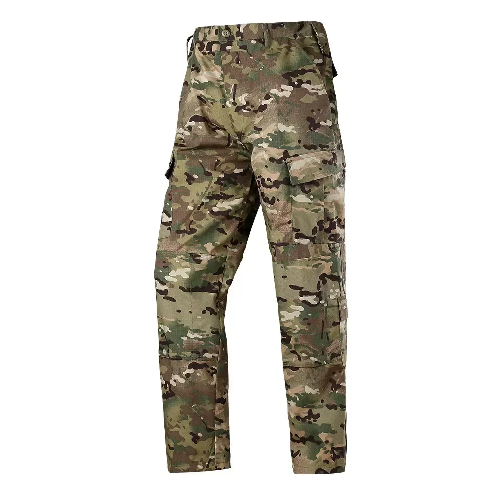 Pantaloni militari solidi mimetici Woodland Cargo pantaloni maschili tuta da allenamento molti pantaloni da combattimento tattici militari multitasche