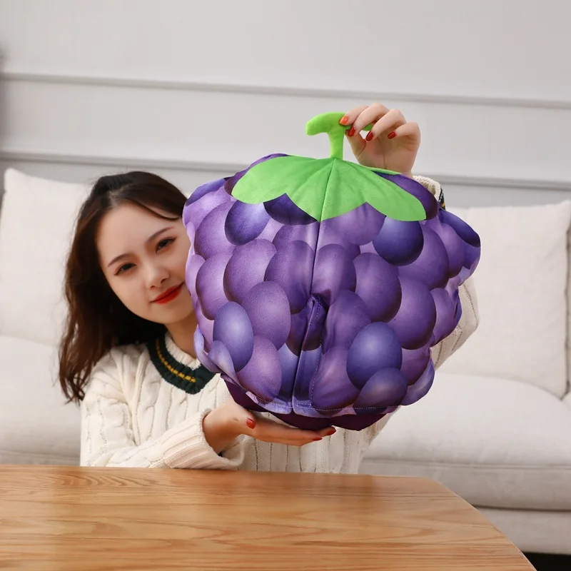 Cute Cartoon Fruit Shaped Hats Grape Headwear Photography Props Multi Styles No Brim round Top Caps for Teens view 5