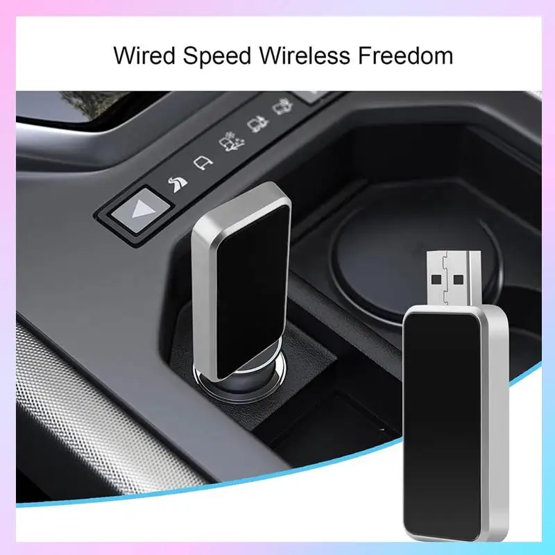 

AB25-Wireless Carplay Adapter,Plug And Play Wireless Carplay Adapter With USB-A And USB-C Cable For Iphone IOS 10+Cars