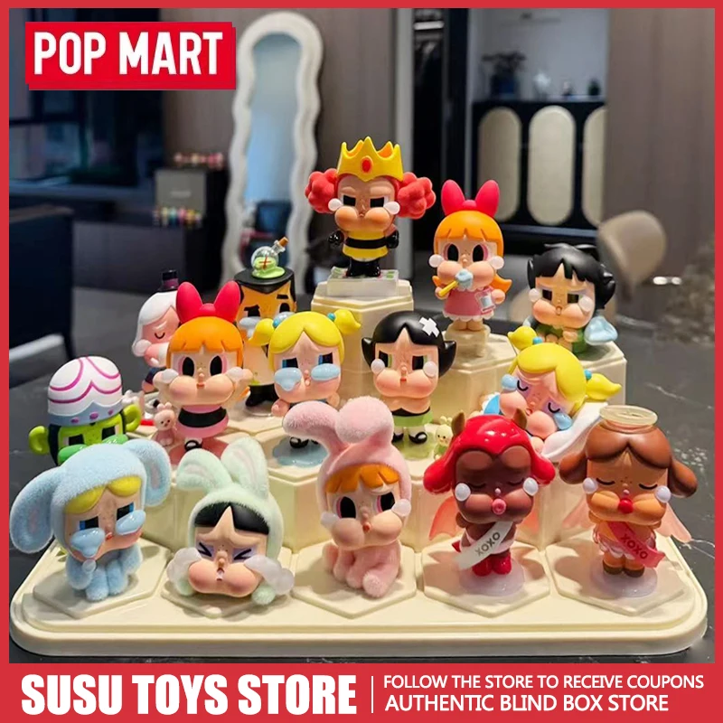 

POP MART CRYBABY X Powerpuff Girls Blind Box | Kawaii Anime Action Figure Surprise Mystery Box | Birthday & Xmas Gift for Girls