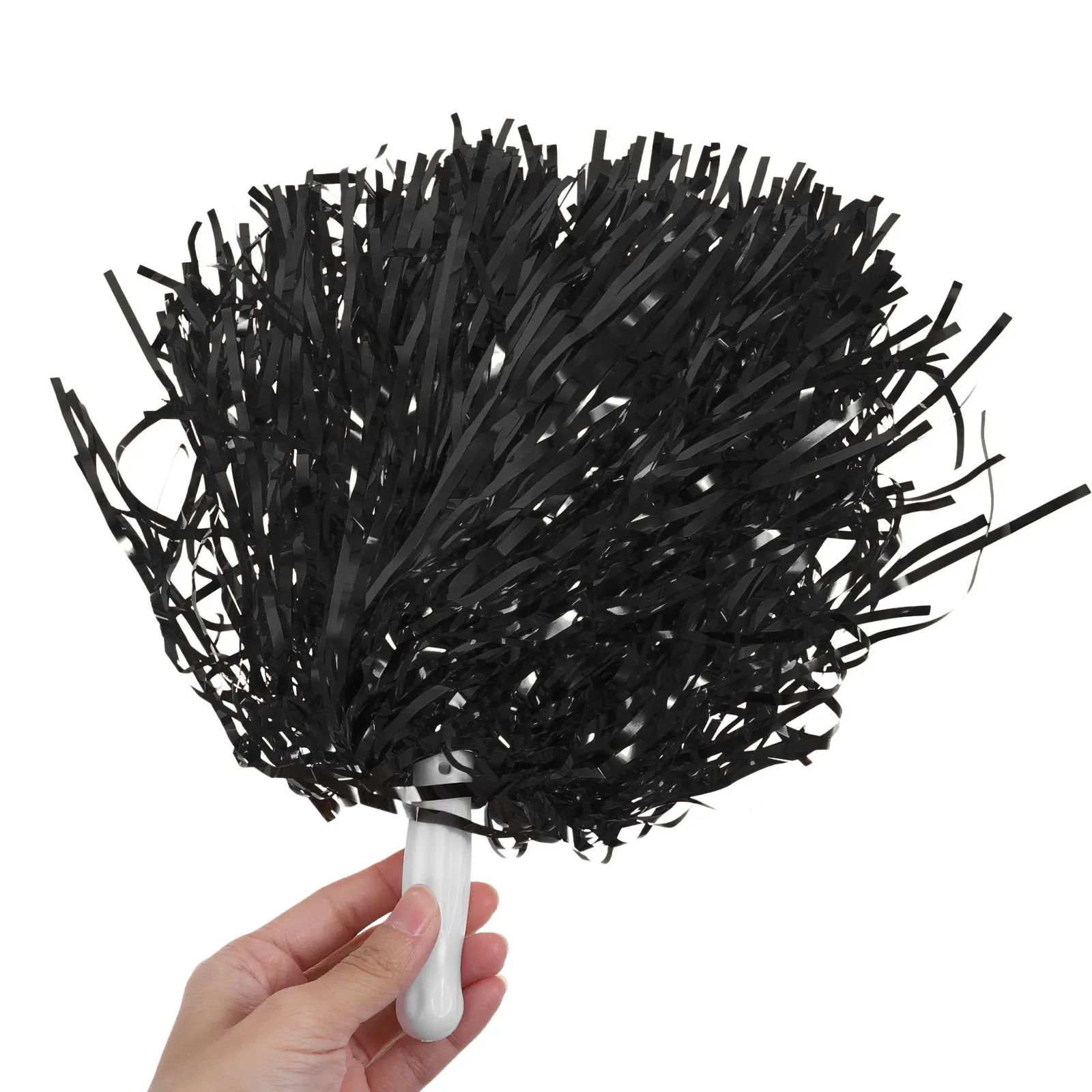 

12Pcs Cheerleader Pom Poms Reusable Team Spirit Accessories Sports Meeting Props Football Baseball Cheering Essentials