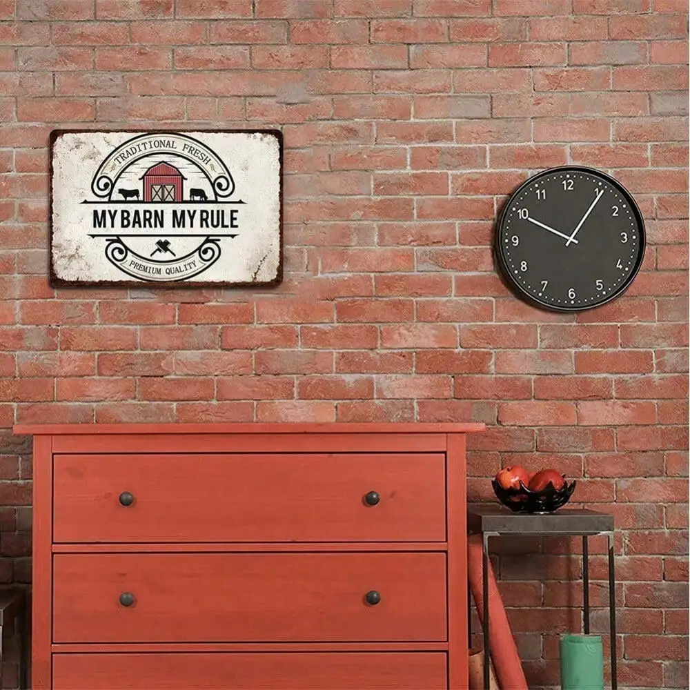 Vintage Metal Tin Sign Iron Plaque - Retro Wall Art for Pub Bar Man Cave Garage Restaurant Club Home Decor