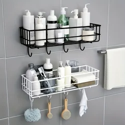 Bathroom Toothbrush Rack, Wall Hanging Free Punching Toilet Wash Table Cosmetic Wall Storage rack