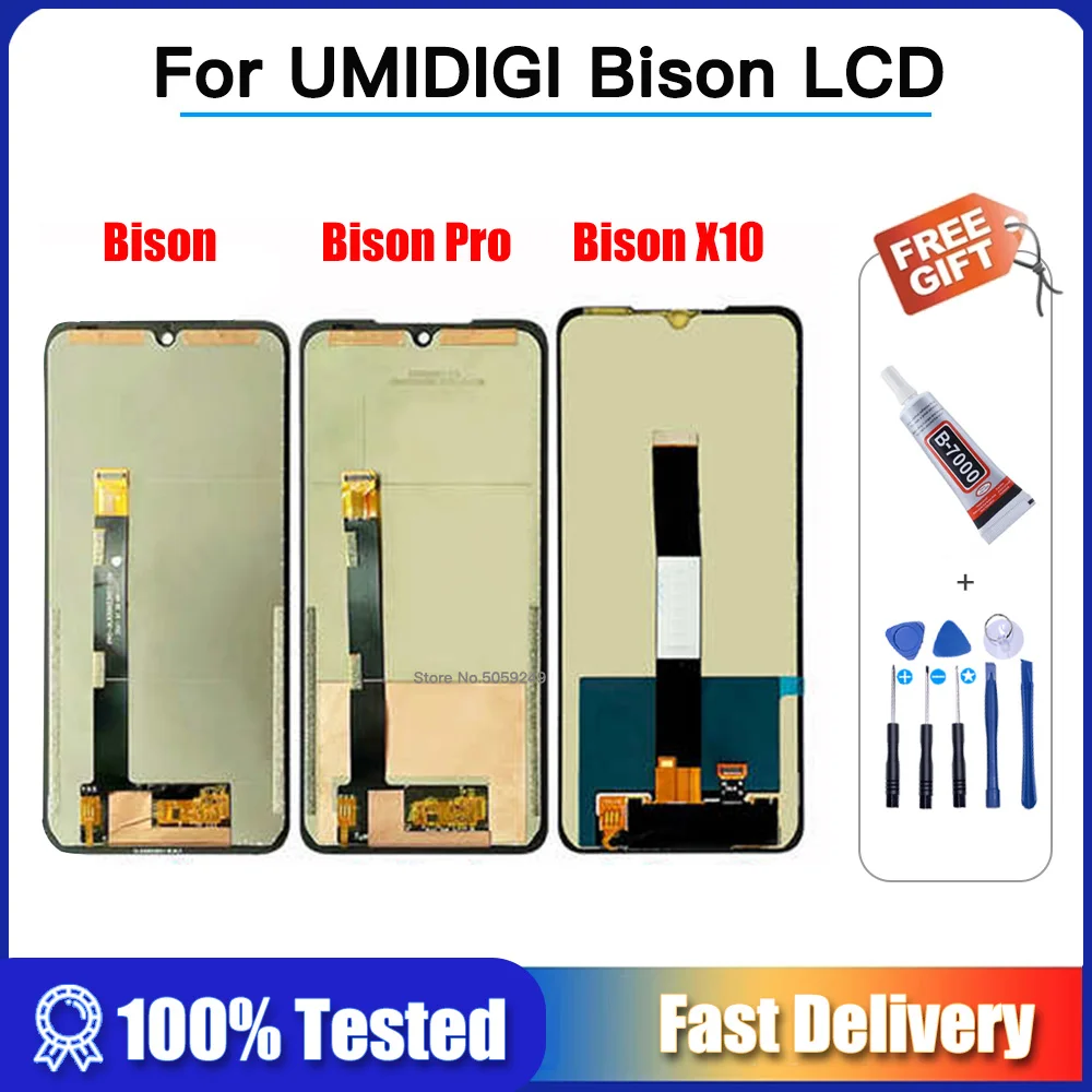 

Original FOR UMIDIGI BISON LCD Display Touch Screen LCD Digitizer Glass Panel Replacement For GT X10 pro X10S X10G Tested fine