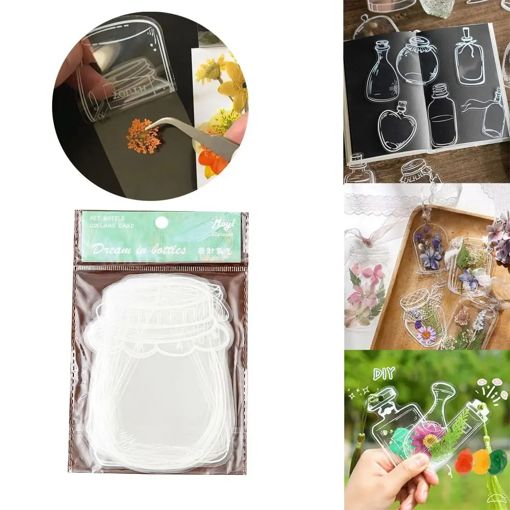 Transparent Bookmarks Stickers Bookmark Maker Pressed Flower Bookmark Herbarium Bookmarks DIY Dried Flower Bookmarks