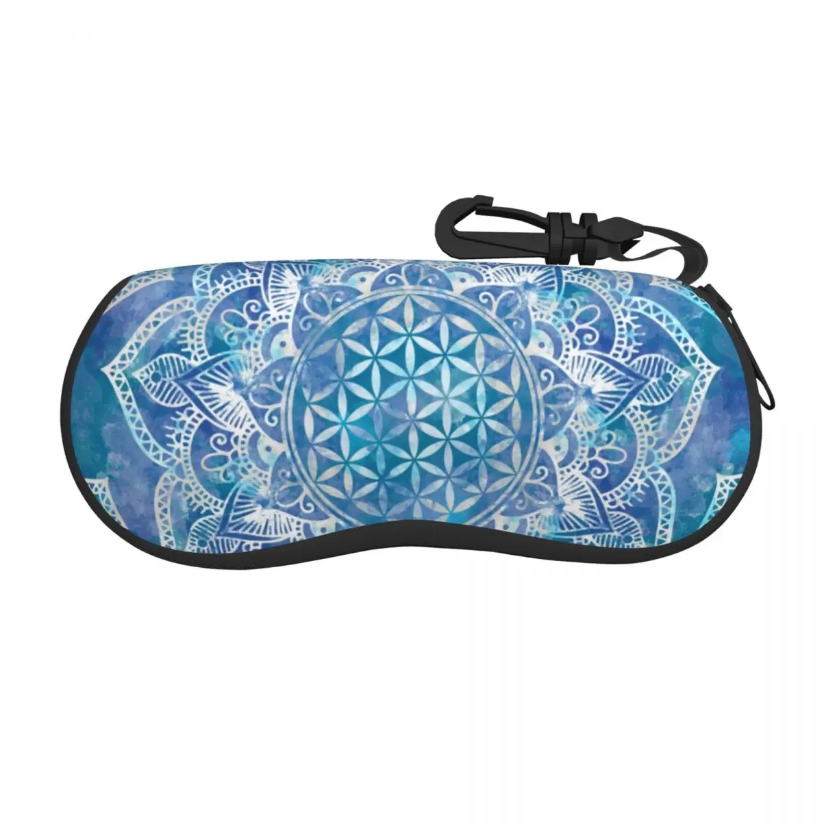 Funda de gafas de sol flor de la vida en loto, Mandala espiritual, Geometría Sagrada suave, gafas de sol de meditación, bolsa protectora, mujer