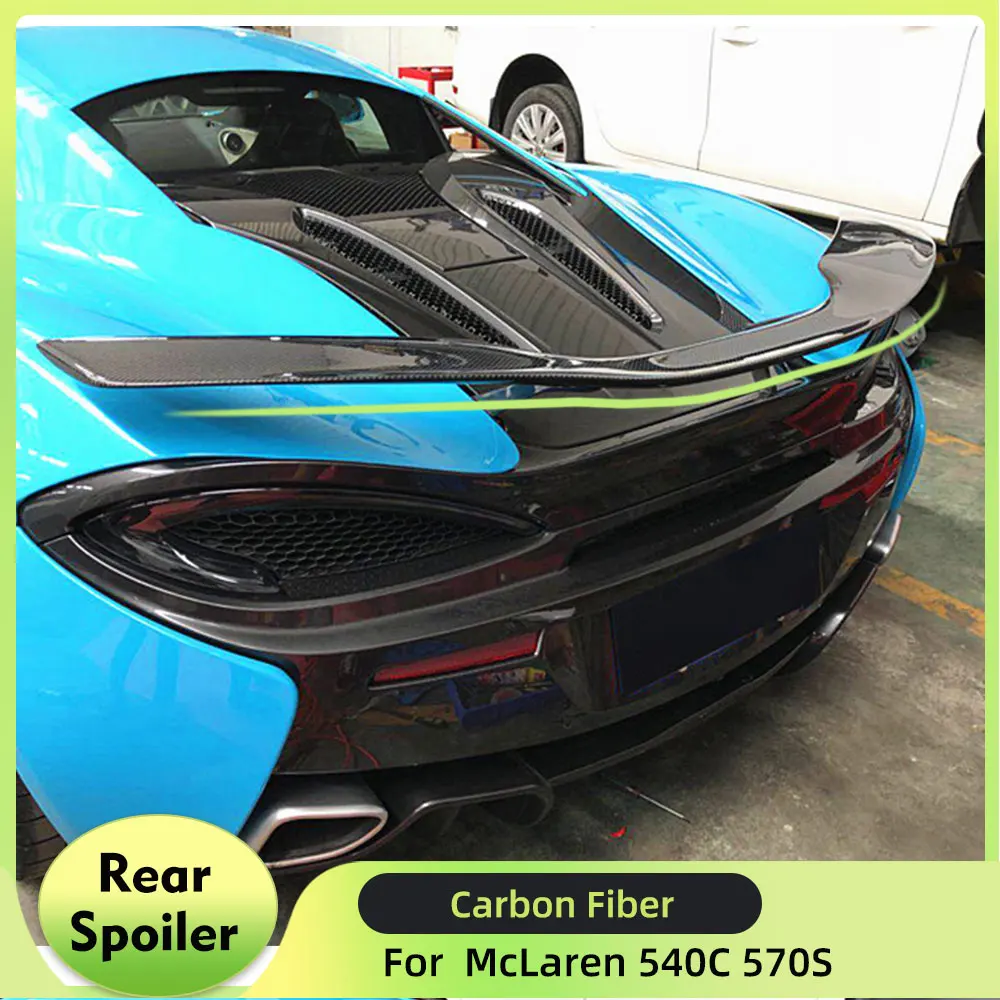 Rear Spoiler Fits for Mclaren 540c 570s 2-Door 2015-2019 Custom Parts Trunk Lip Spoiler Carbon Fiber Rear Wing Spoiler Body Kits