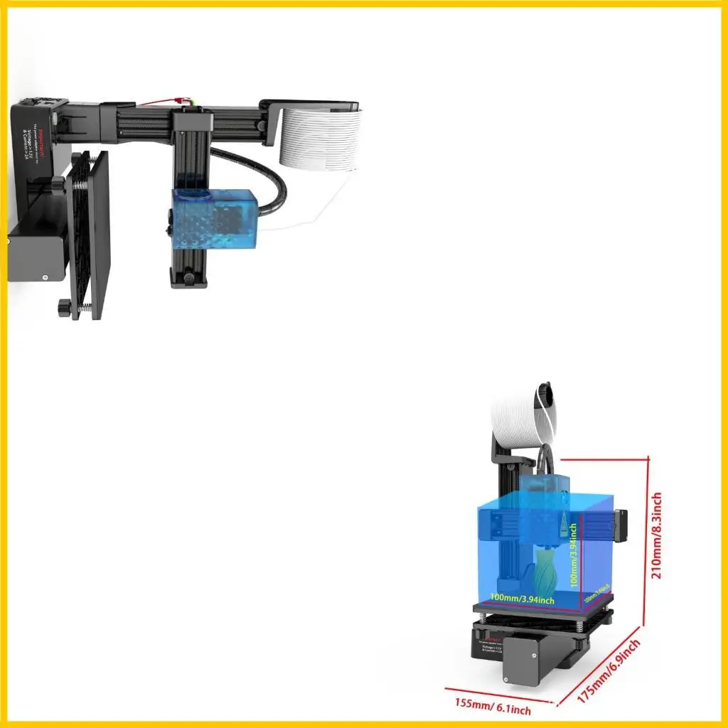

-принтер начального уровня 1,75 мм со съемной платформой Простая работа для домашних рабочих мест в классе