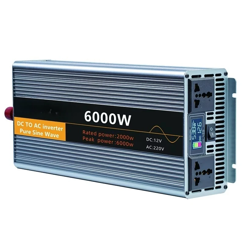 Portable Pure Sine Wave Inverter  12 Volt Dc to 220v Ac Inverter 5000watt Car Inverter