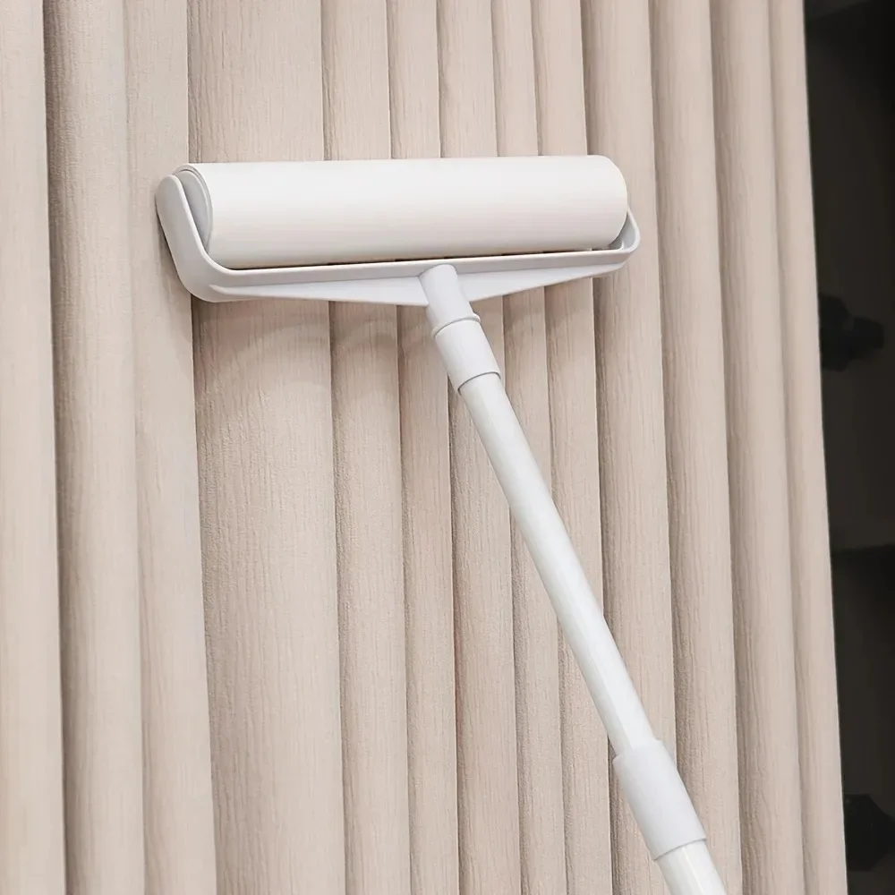 Long Handled Cotton Roller, Sofa Carpet Cleaner, Large Adhesive Tear Off Brush, Pet Hair Removal Roller，Lint Roller