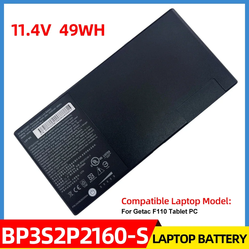 New 4320mAh BP3S2P2160 BP3S2P2160-S Laptop Battery For Getac F110 Tablet Series G8M3X2 441857100001 P/N:24285710000 11.4V