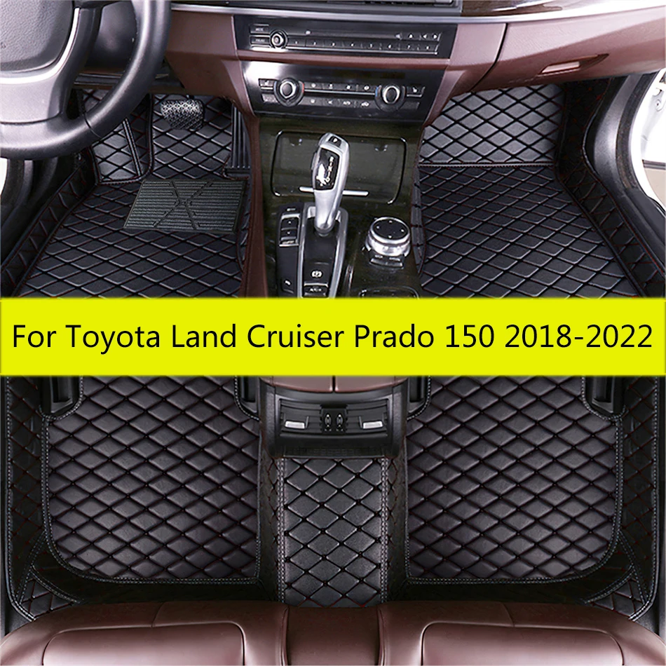 

Автомобильные коврики для Toyota Land Cruiser Prado 150, 2022, 2021, 2020, 2019, 2018, 5 сидений, автомобильный Стайлинг, интерьерные защитные коврики на заказ