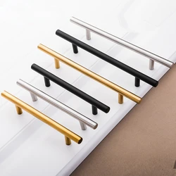 50-500mm Stainless Steel Kitchen Door Cabinet T Bar Handle Pull Knob Cabinet Knobs Furniture Cupboard Drawer Handle