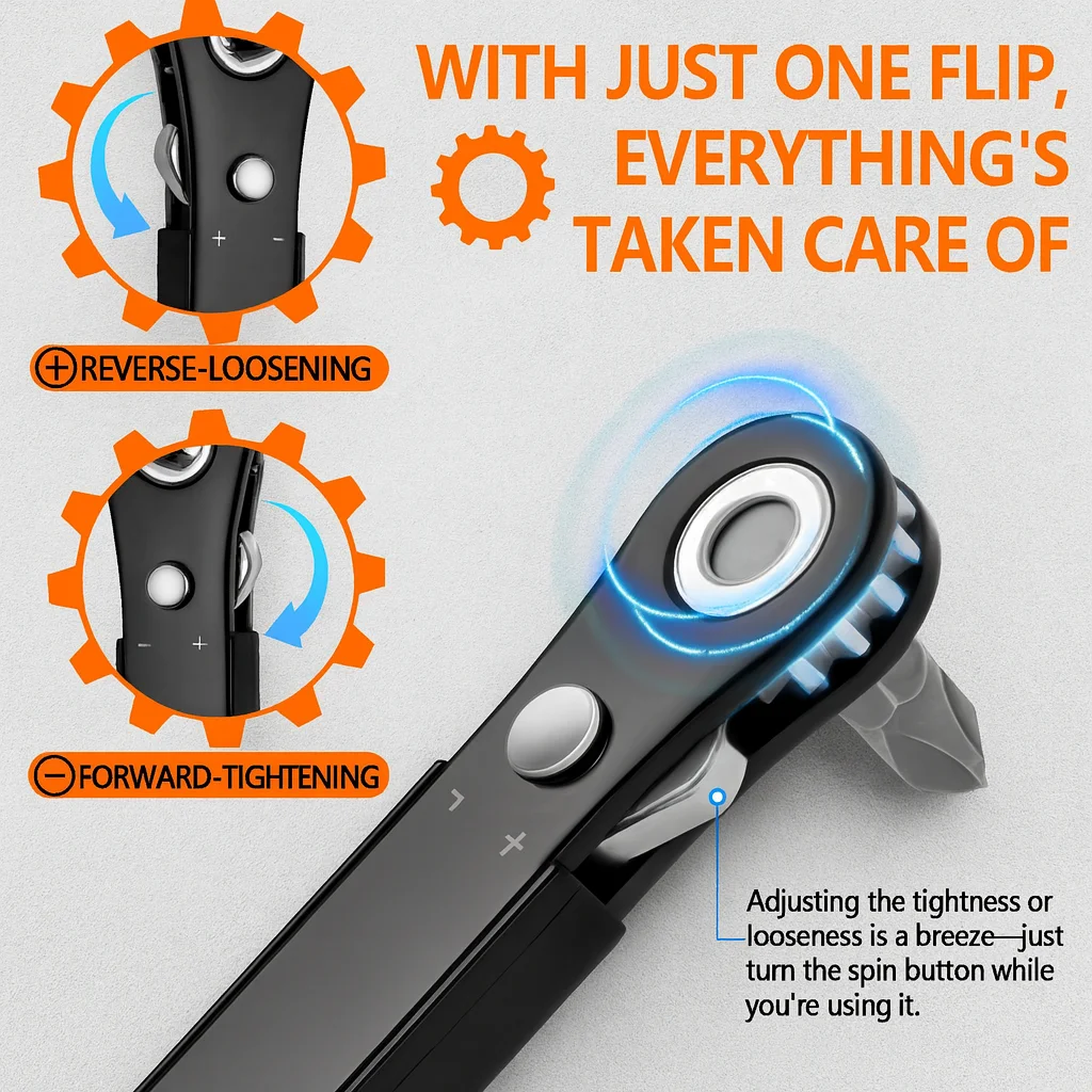 Right Angle Screwdriver Set, Mini Ratcheting 90 Degree Offset Wrench Kit, Pocket Tool for DIY Repair, Low Profile Bit Socket image 5