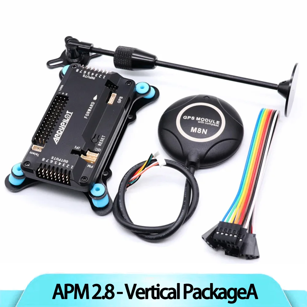 

B-CUBE APM2.8 Flight Controller Ardupilot with M8N GPS Built-In Compass GPS Stand and Shock Absorber For RC Quadcopter