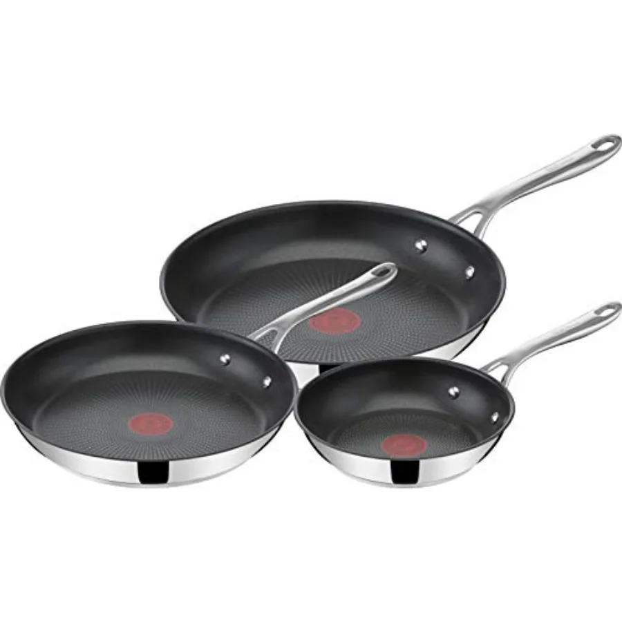 

Jamie Oliver Cooks Direct, Non-stick Frying Pan 3 Pcs Set 20/24/28cm (8/9/11 Inches) with Induction