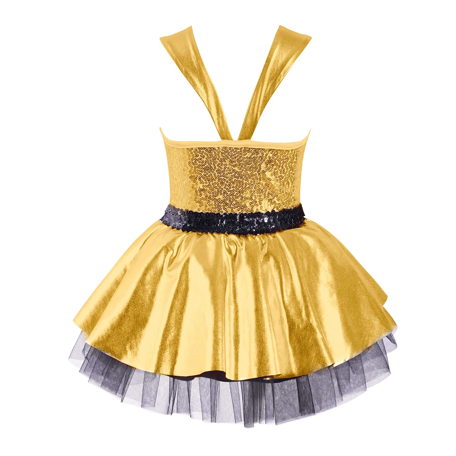 Lantejoulas ballet collant ginástica vestido criança meninas brilhante bronzeamento malha tule moderno jazz dança traje bailarina tutu dancewear