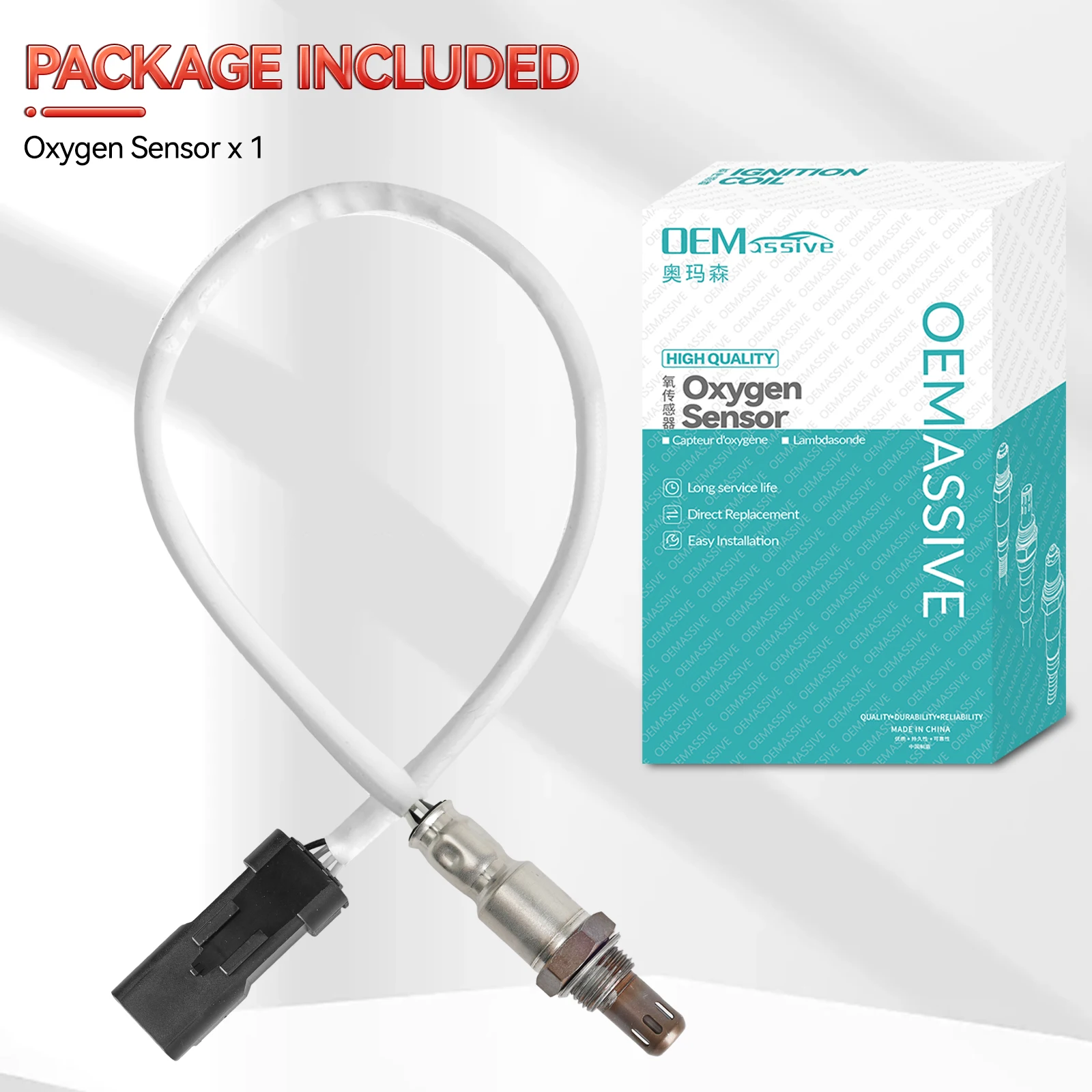 Car Lambda Oxygen Sensor 9673438580 9810634380 for Citroen C-Elysee C3 DS3 1.2 VTi Peugeot 2008 208 301 2012-2016 Lambda Sensor