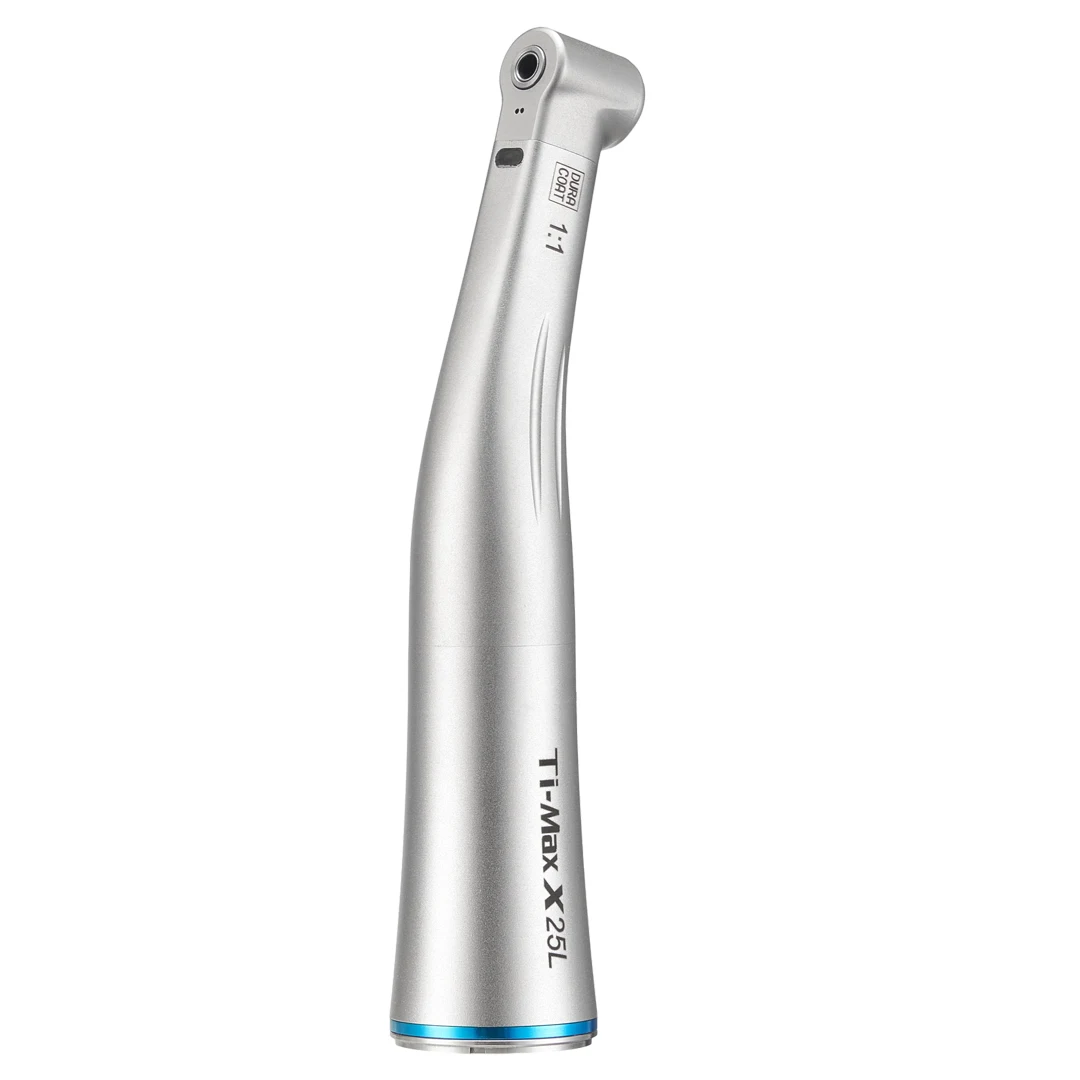 X25L Dental Contra Angle Handpiece 1:1 Direct Drive Low Speed Fiber Optic Handpiece E-Type Electric Micromotor