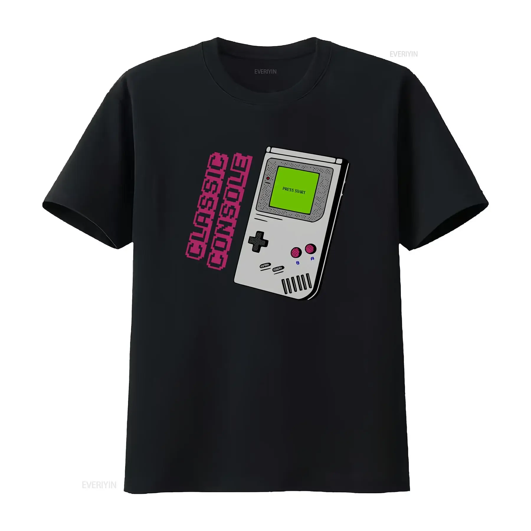 Classic Console T Shirt Gamer Video Game Retro Gaming Gameboy Dad Vintage Nostalgia vintage Washed Casual fashion Unisex