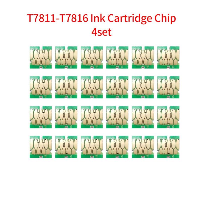 Imagem -04 - Chip de Cartucho de Tinta Compatível para Impressora Chips Descartáveis Fuji Dx100 T7811-t7816 Conjunto Pcs Pcs Pcs Pcs Fuji