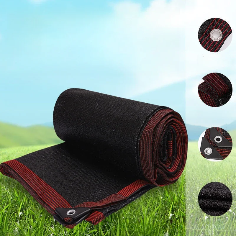 30 % ~ 90 % Schattierung, Anti-UV, schwarzes HDPE-Sonnenschutznetz, Gewächshaus, Garten, Sukkulenten, Abdecknetz, Schwimmbad-Sonnenschutznetz