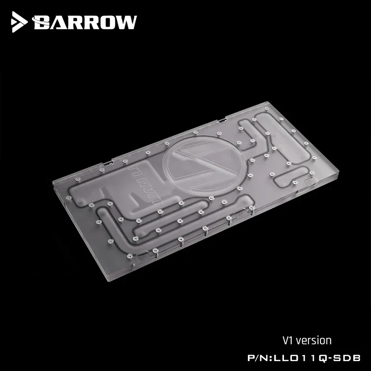 Barrow Distroplate for Lian Li PC-O11 Dynamic Case LLO11Q-SDB V1 Water Cooling System for PC Gaming 5V 3PIN ARGB Waterway Board