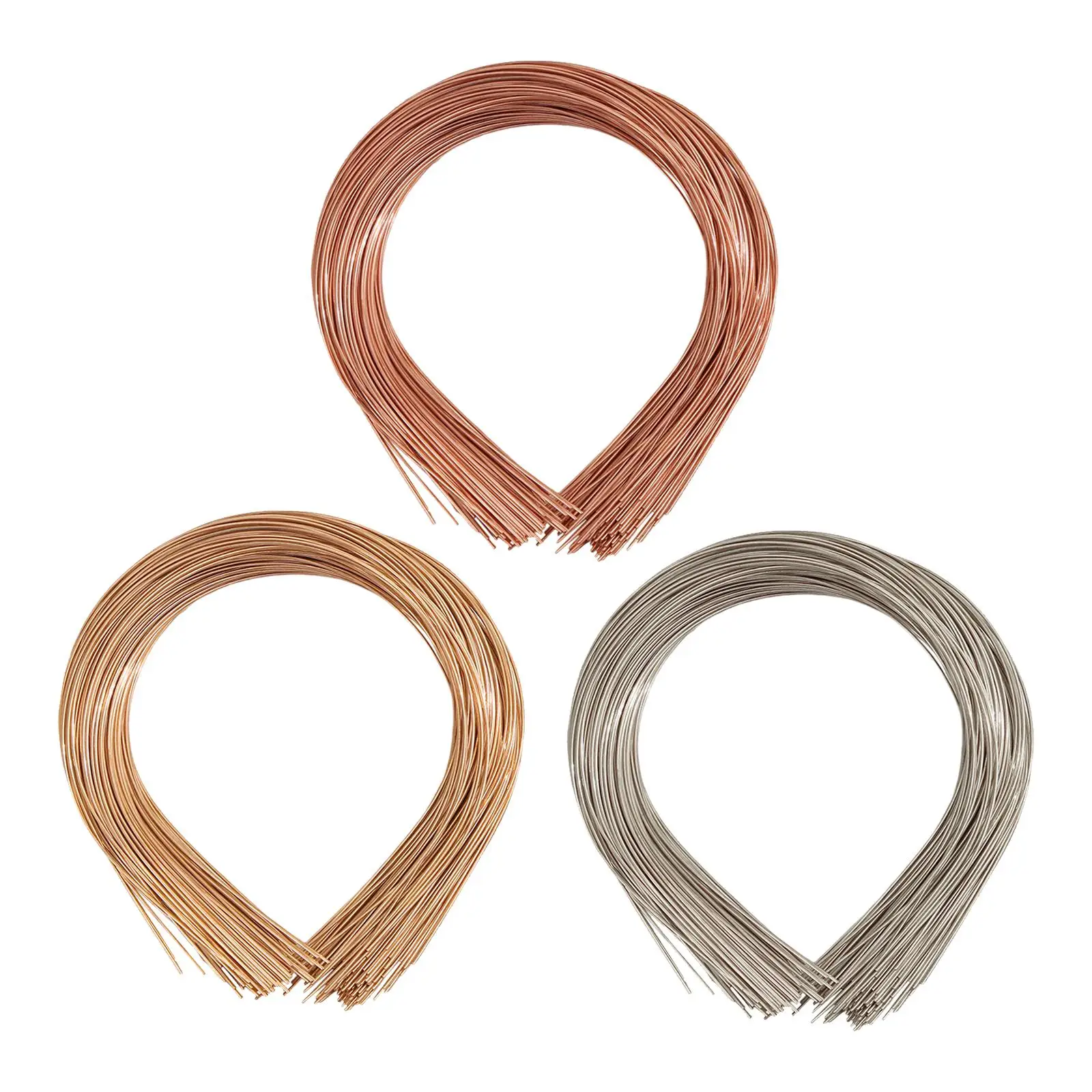

50x Plain Metal Headbands for Crafts DIY Craft Supplies Handmade for Men Women Hair Accessory Hair Holder Thin Wire Hairband