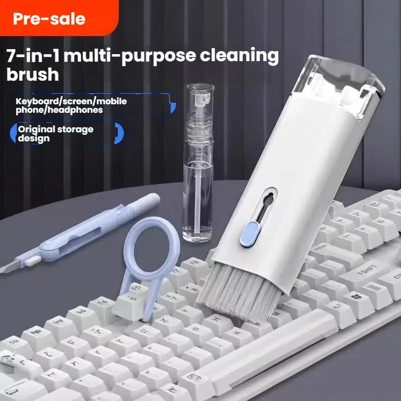 Seven-in-One Multifunctional Computer Keyboard Cleaning Brush Set Bluetooth Headset Mobile Phone Screen Dust Removal
