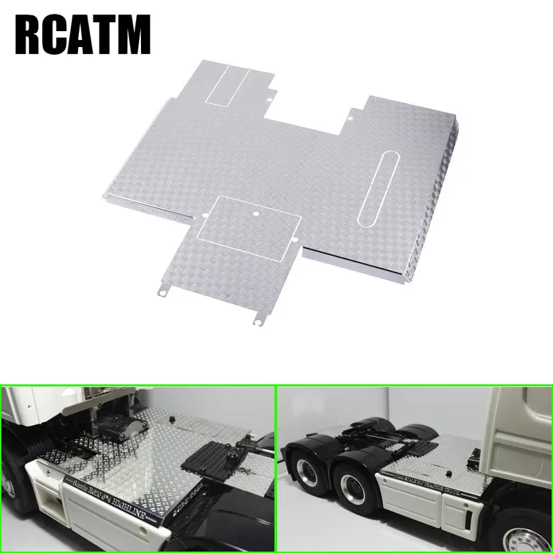 

Metal Anti-skid Decorative Plates for 1/14 RC Truck Tamiya Scania R620 56323 56327 DIY Accessories Upgrade Parts