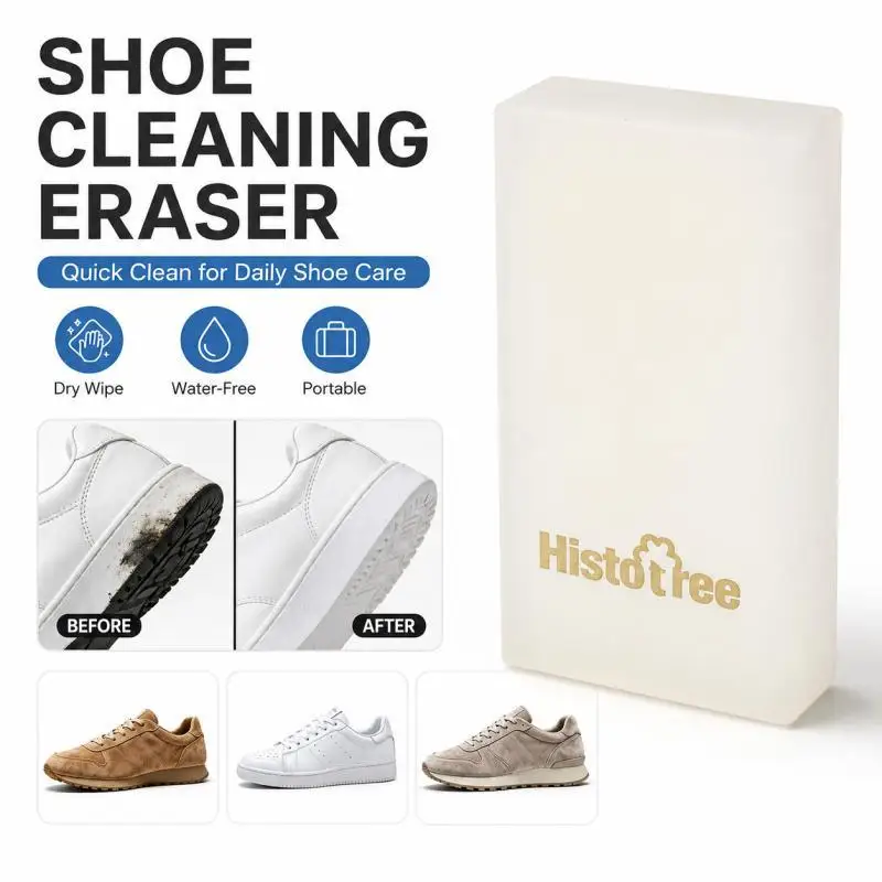 Suede Shoe Cleaning Eraser, Waterless Dry Cleaner for Suede Nubuck White Sneakers, Portable Shoe Stain Remover
