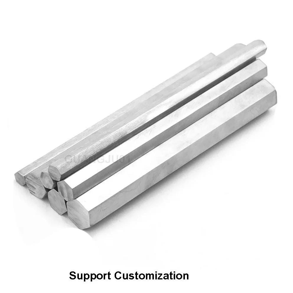 1 Stuks Lengte 100/200/300/500Mm 304 Roestvrij Staal Hexagonale Bar Hexagon Staaf Dia 5Mm-26Mm Ondersteuning Op Maat