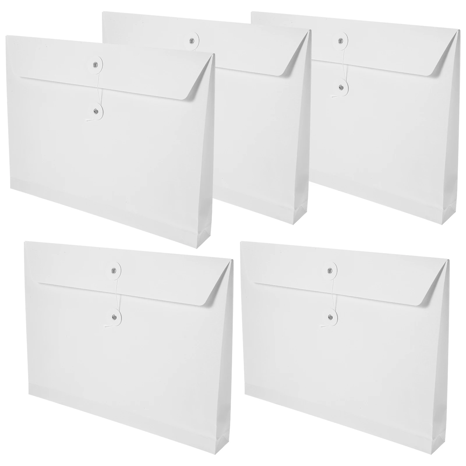 

5 Pcs File Holder Office Pocket Folder Document Organizer Stationery Pouches Pockets Storage Bag Portable