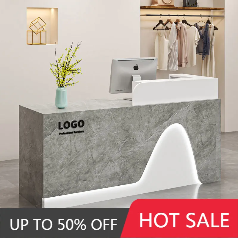 Office Luxury Reception Desk Modern Display Nordic Reception Desk Vintage Salon Trendy Aesthetic Bancone Commercial Furniture