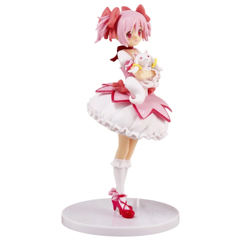 17.5cm Anime Puella Magi Madoka Magica Kaname Madoka Cartoon Figure PVC Model Desktop Ornaments Children's Toys Holiday Gifts