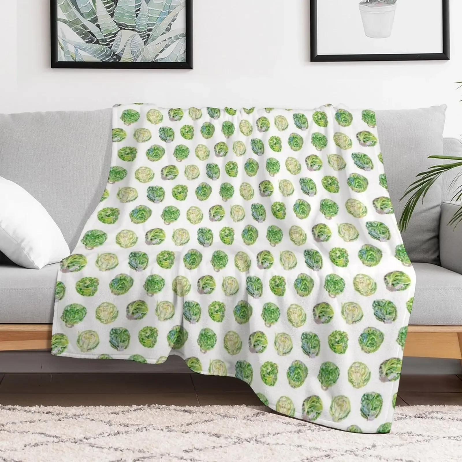 Brussel Sprouts Throw Blanket Soft Summer heavy to sleep Blankets