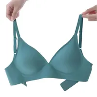 Soft Support Strips Skin-friendly Underwear Comfortable Close-Fitting No Steel Ring Gathered Up Beautiful Back Latex Cup Bra