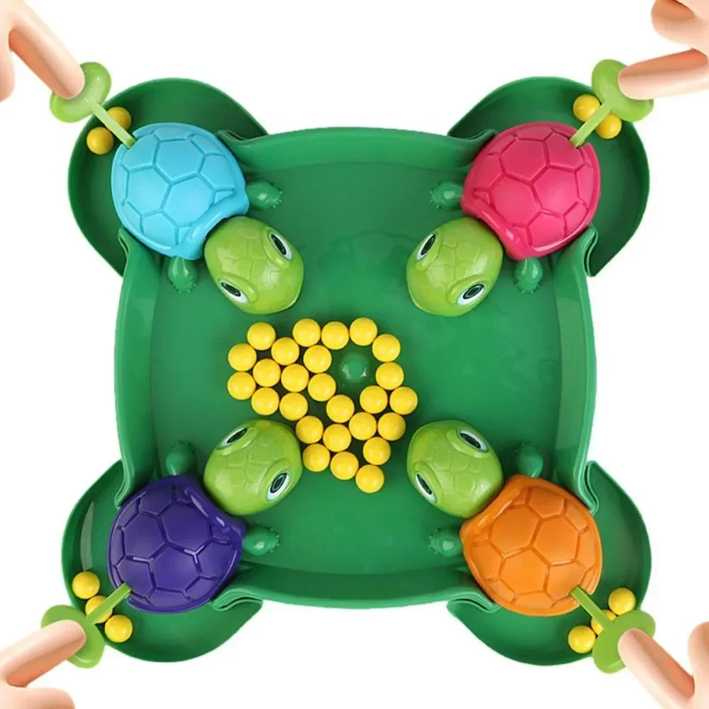 Vibrant colours Educational Toy Birthday Gifts Turtle Board Games Eating Bean Competitive Game Bean Ball Table Game