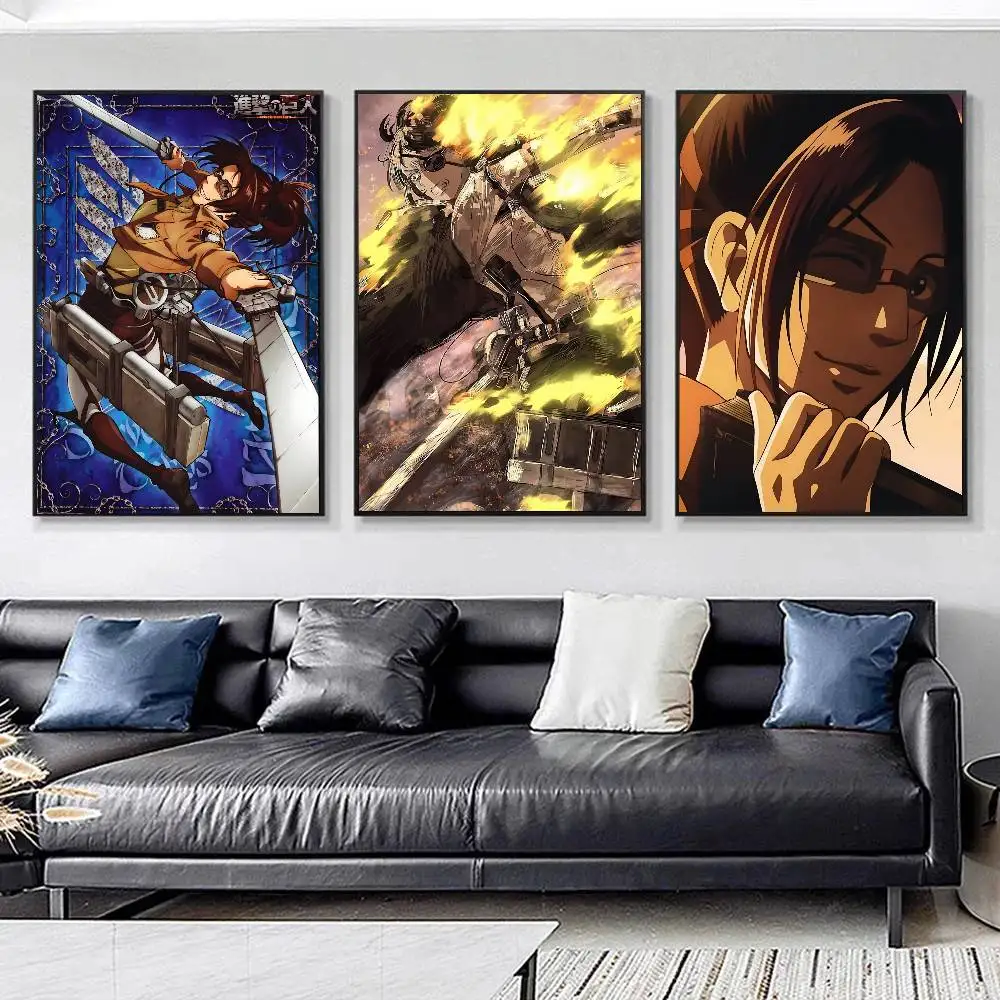 1pc Hange Zoe Anime A-Attack On Titan Posters HD Print Vintage Wall Art Decor for Home Study Room